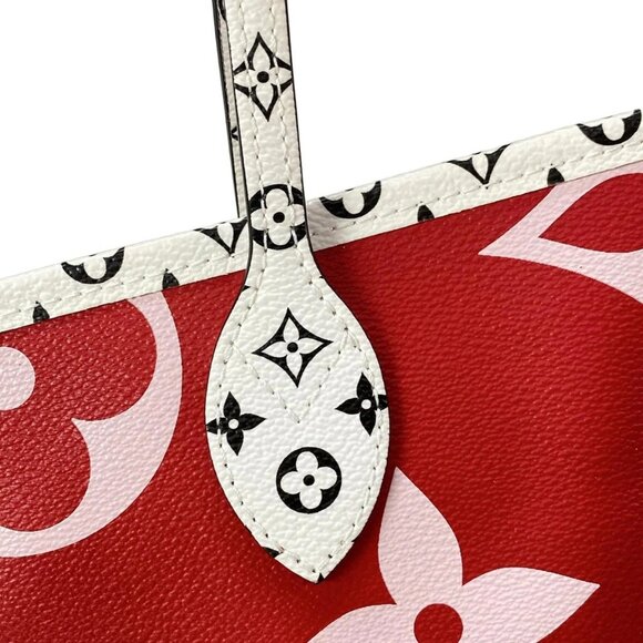 Auth LOUIS VUITTON Neverfull MM M44567 Rouge Giant Monogram AR1169 Tote Bag - Picture 10 of 16